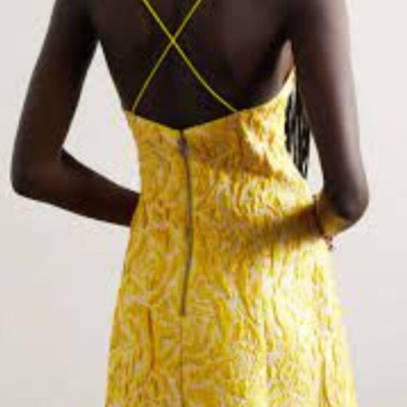 NWOT Alice + Olivia Tayla Structured Cloqué-Jacquard Lantern Mini Dress $450 - Picture 2 of 14